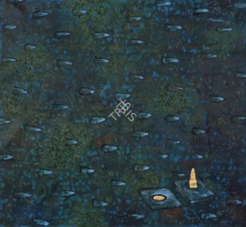 Iranna, G.R. (Artist). Untitled, 1998 | Painting, Sa.Onl/18.12.24, 2024 · Saffronart