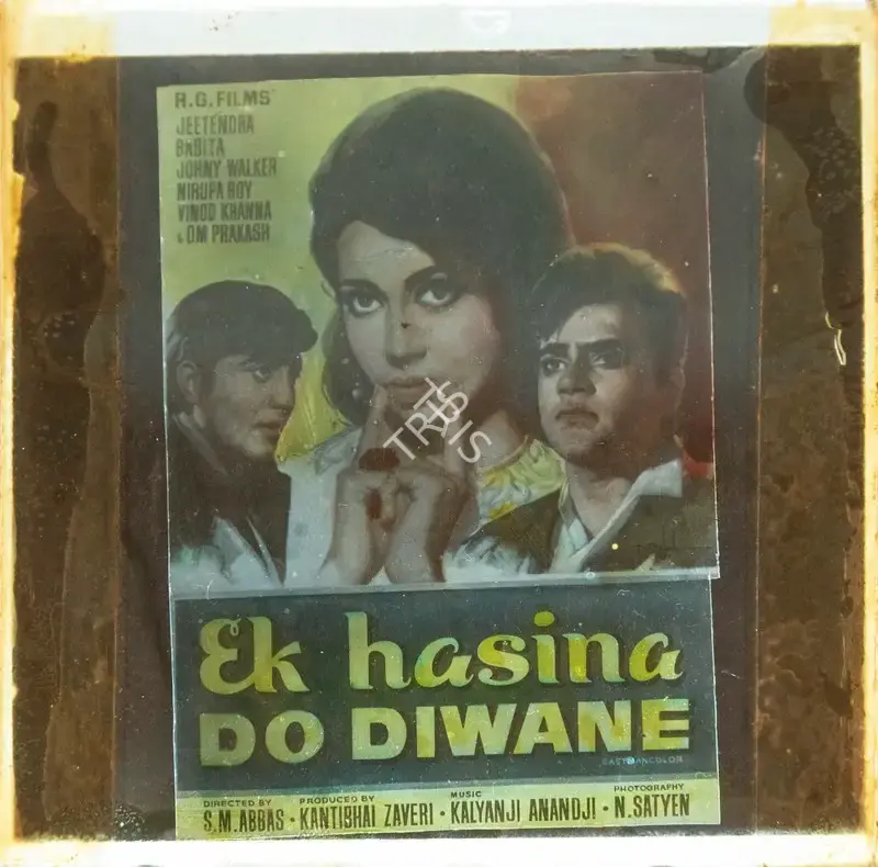 Kantibhai Zaveri (Producer), Ek Hasina Do Diwane, 1972, Glass Slide