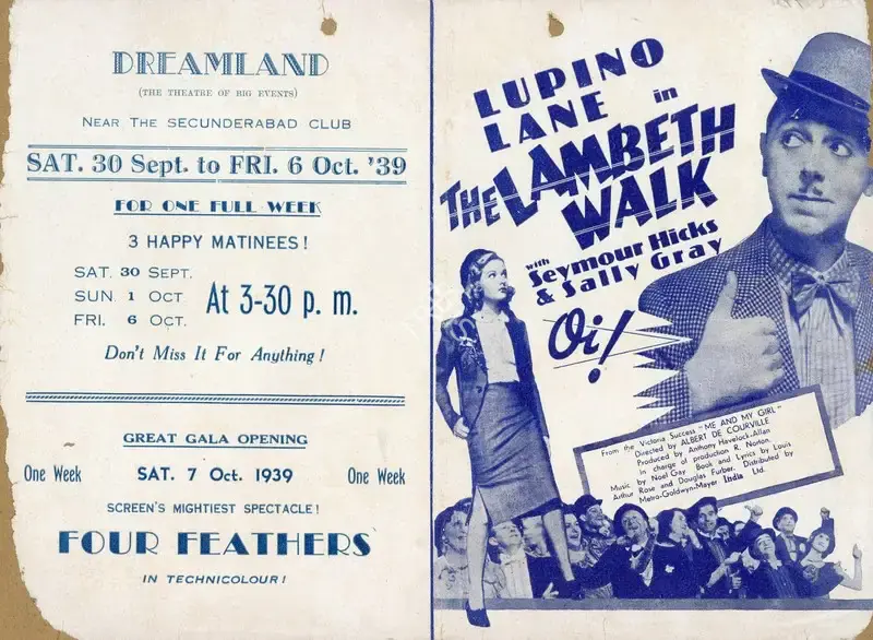 Albert de Courville (Director), The Lambeth Walk, 1939, Handbill