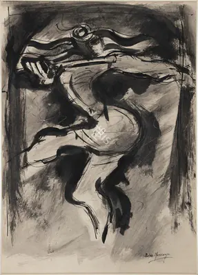 Sailoz Mookherjea (Artist), Untitled (Shiva), Painting