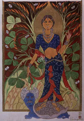 Ramachandran, A. (Artist). Incarnation I, n.d. | Painting, Ch.Lon/16.10.95