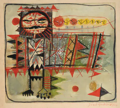 Sunil Madhav Sen (Artist), Untitled (Lankeswar), Painting