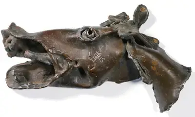 Somnath Hore (Artist), Untitled (Horse), 1988, Sculpture