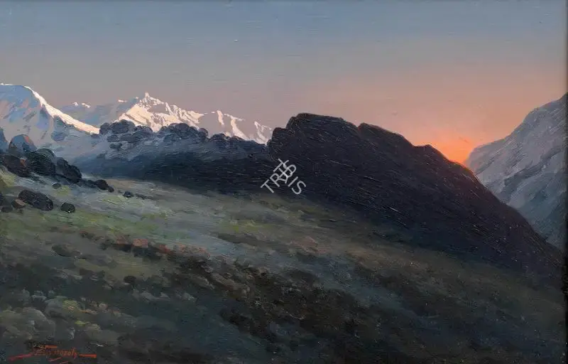 Gangooly, J.P. (Artist). Untitled (Himalayan Landscape), n.d. | Painting, Bon.Lon/25.05.22, 2022 · Bonhams