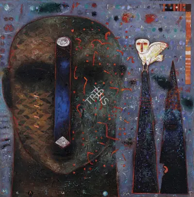 Baiju Parthan (Artist), Measurement, 1995, Painting