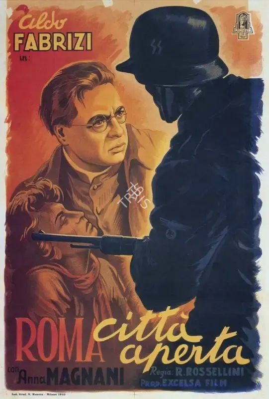 Rossellini, Roberto (Director), Rome, Open City | Poster, 1945 | CinemaEducation | 00553856