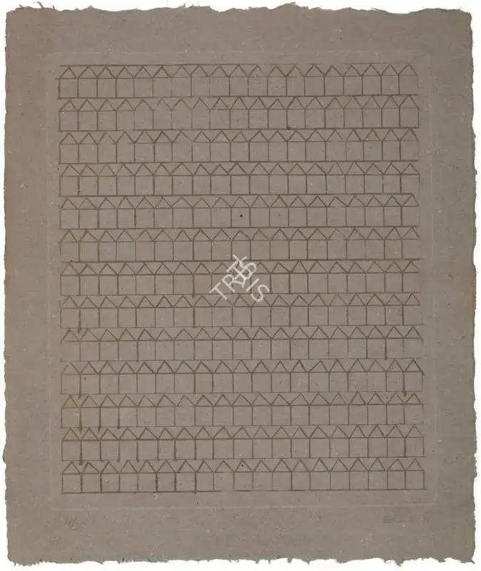 Zarina Hashmi (Artist), One Morning The City Was Golden, 1981, Graphic Art