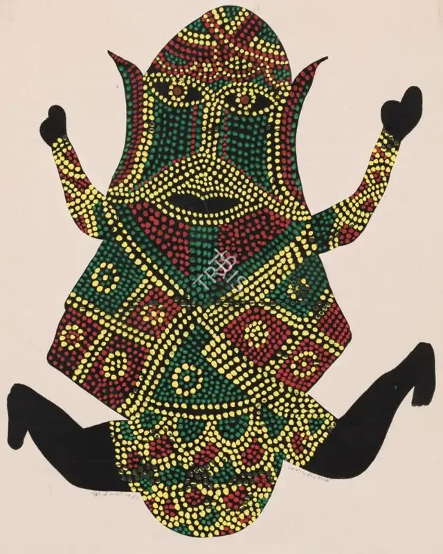 Jangarh Singh Shyam (Artist), Medo ki Mata (Gond Art), 1989, Painting