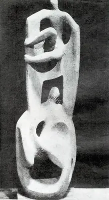 Chintamoni Kar (Artist), Daedulus & Icarus, 1962, Sculpture