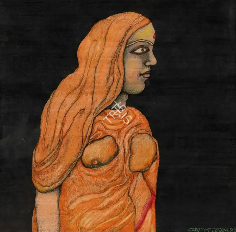 Jogen Chowdhury (Artist), Untitled, 1982, Painting