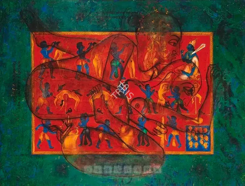 V. Ramesh (Artist), Wages Of Samsara, 2002, Painting