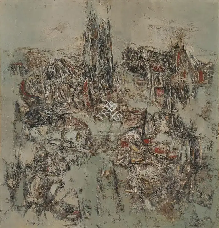 G.R. Santosh (Artist), Under the Snows, 1964, Painting