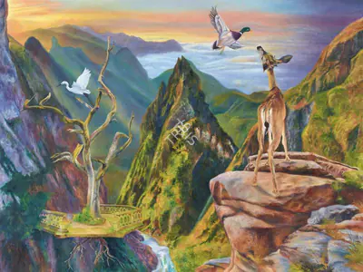 Kaleka, Ranbir (Artist). Cordillera Harmony, 2018 | Painting, Sa.Onl/14.10.21, 2021 · Saffronart