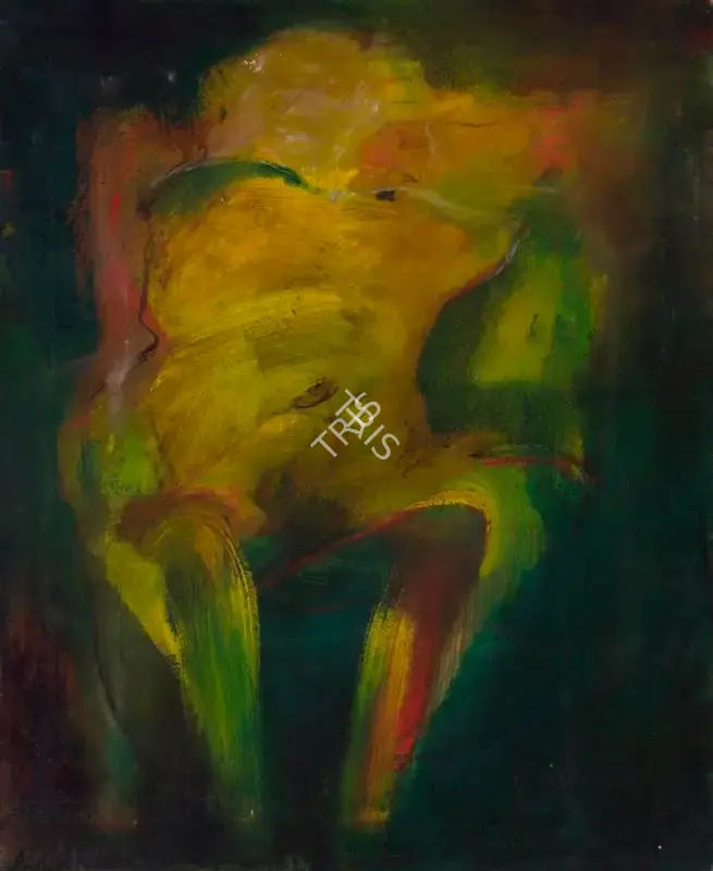 Krishen Khanna (Artist), Untitled (Watermelon Eater), 1966, Painting