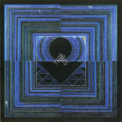 S.H. Raza (Artist), An Exhibition of Prints on Canvas, 2002, Solo Exhibition Invitation