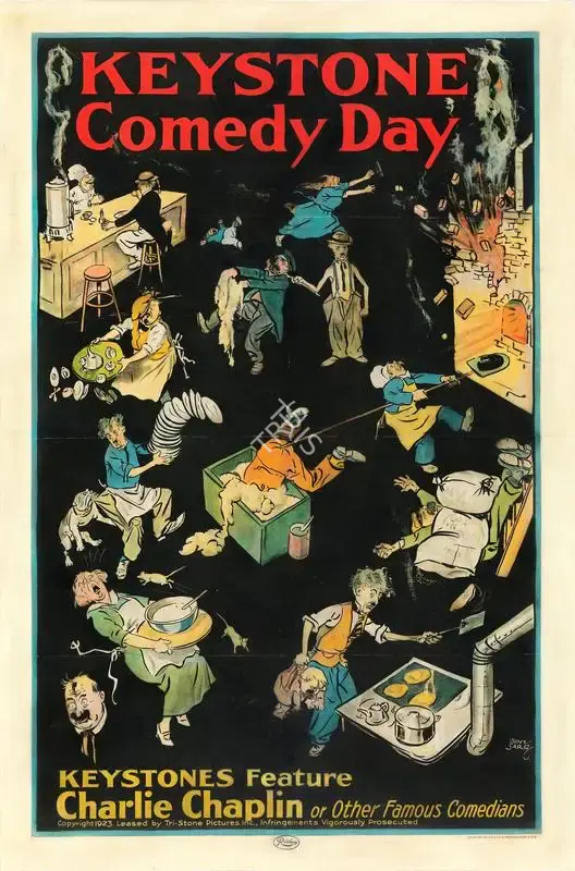 Sarg, Tony (Artist), A Poster for Keystone Comedy Day featuring Chaplin | Poster, 1923 | CinemaEducation | 00794998