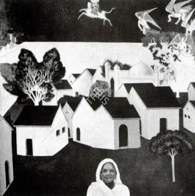 G.M. Sheikh (Artist), Returning Home After Long Absence, Painting