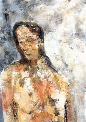 Akbar Padamsee (Artist), Portrait of a Lady, 1963, Painting