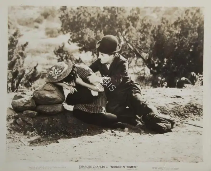 Charlie Chaplin (Producer), Modern Times, 1936, Lobby card