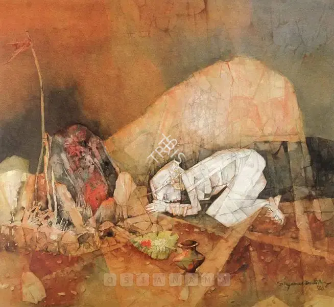 Ray, Shyamal Dutta (Artist). Untitled, 1986 | Painting, Sa.Onl/07.06.07, 2007 · Saffronart
