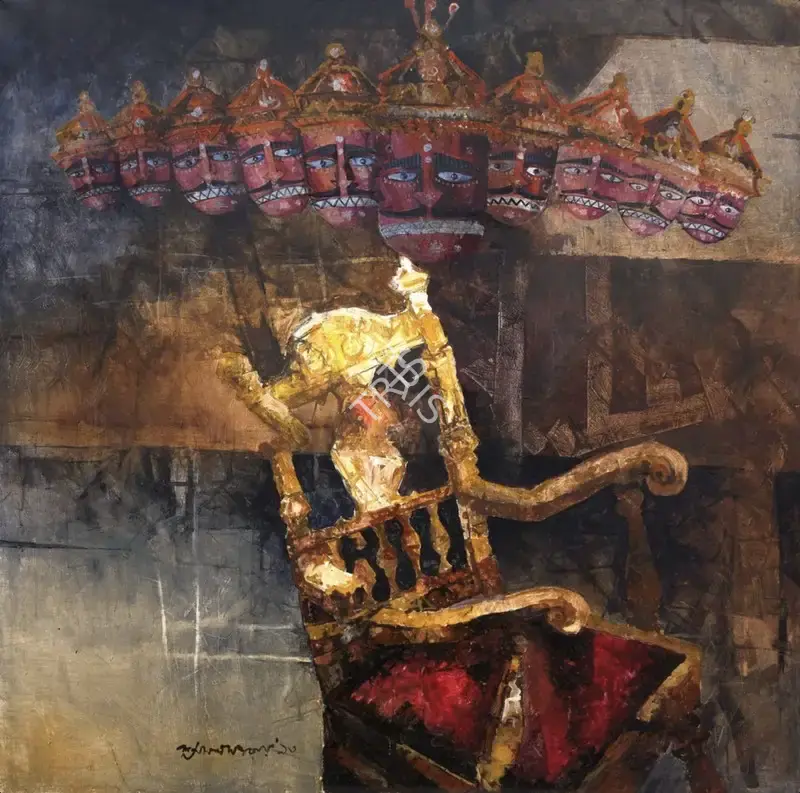Ray, Shyamal Dutta (Artist). Untitled, 1993 | Painting, AG.Onl/27.06.25, 2025 · Asta Guru