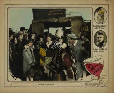 Erich von Stroheim (Director), The Merry Widow, 1925, Lobby card