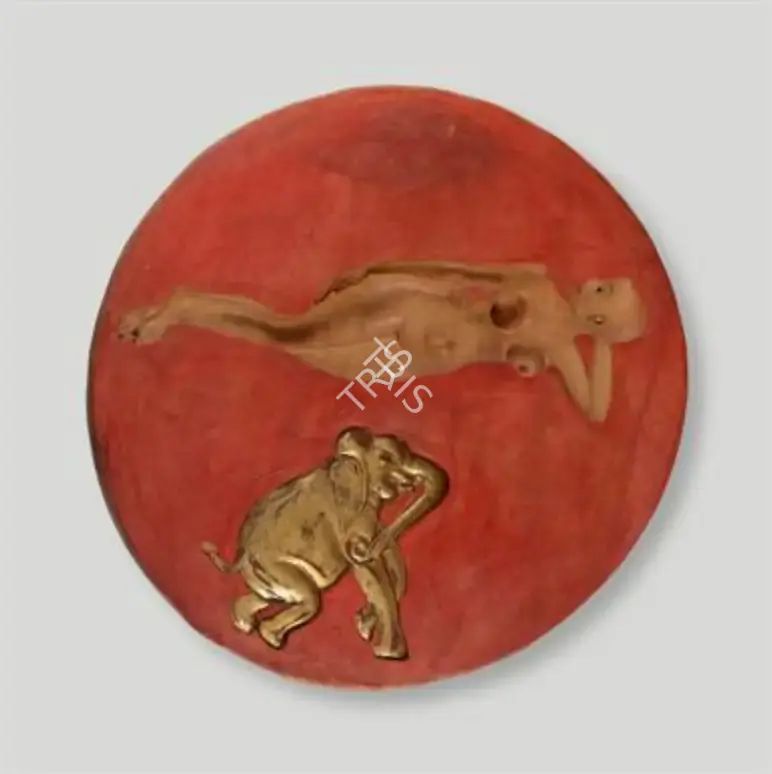 Dhruva Mistry (Artist), Maya Medallion: The Dark One 3, 1987, Painting