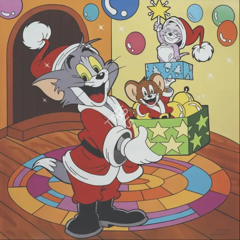 Suryakant Lokhande (Artist), Merry Mischief : Tom & Jerry's Christmas Caper, Painting