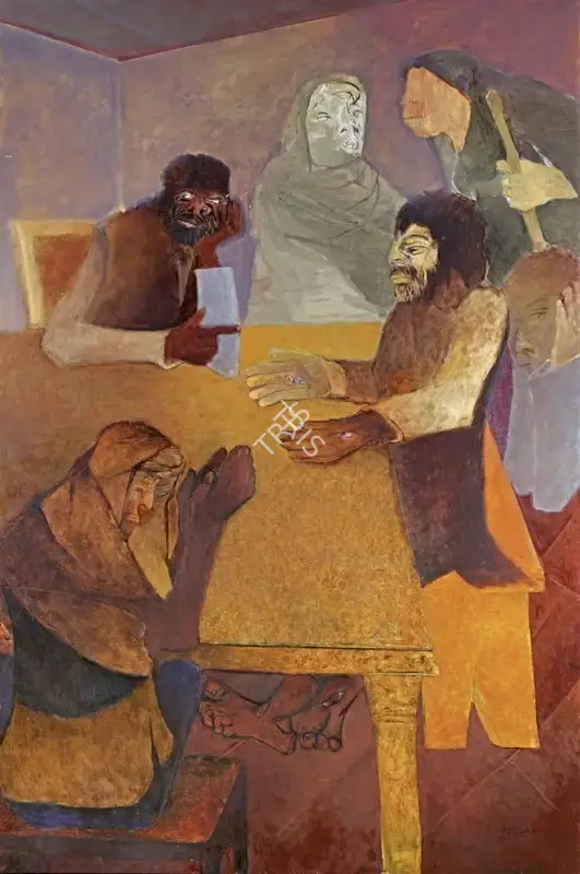 Khanna, Krishen (Artist). Emmaus, 2016 | Painting, AG.Mum/26.09.24, 2024 · Asta Guru