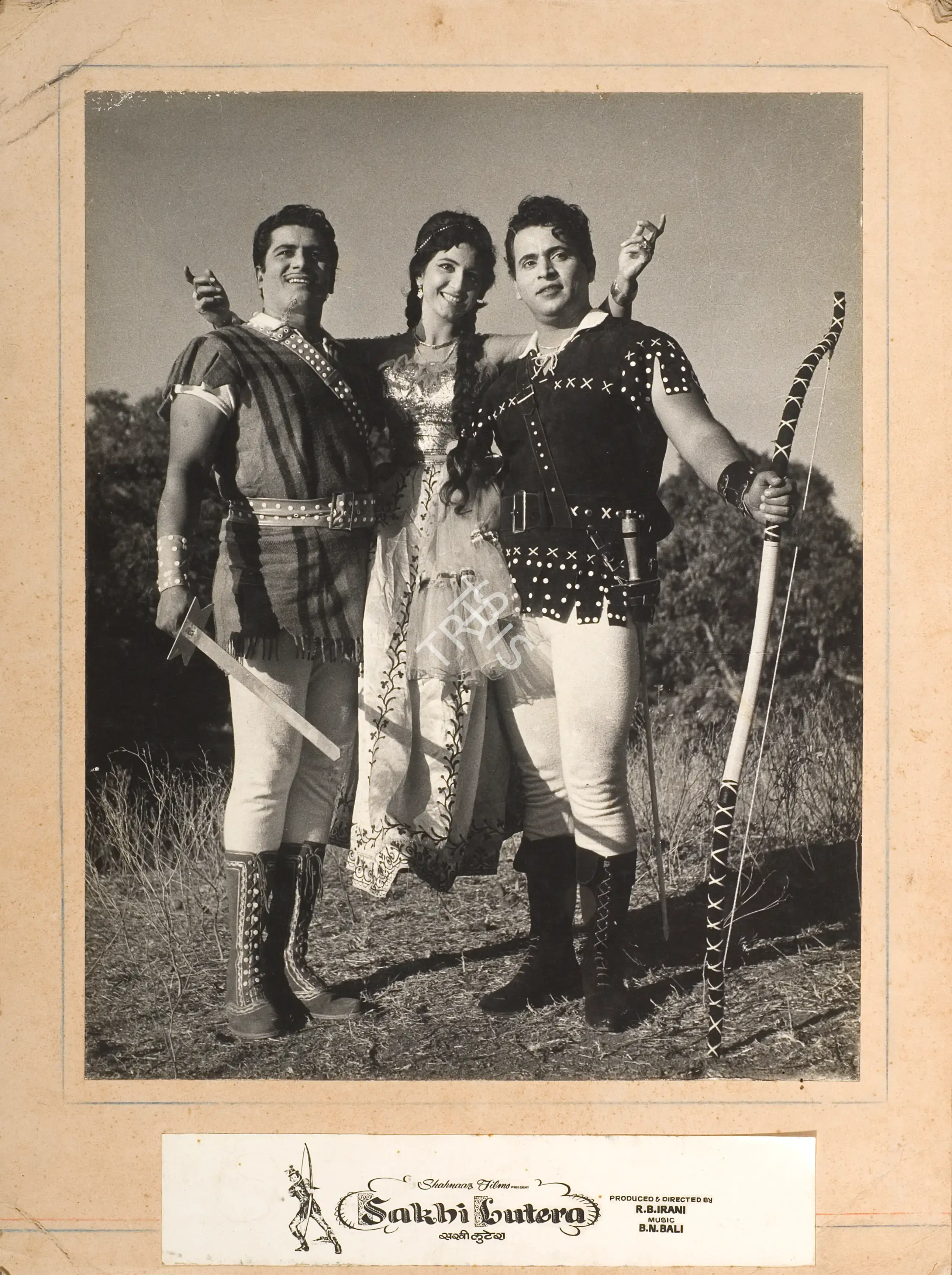 R.B. Irani (Producer), Sakhi Lootera, 1969, Photographic Still Mounted on Lobby Card