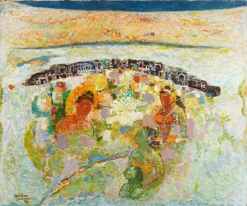 Hebbar, K.K. (Artist). Ajanta, 1974 | Painting, So.NeY/26.03.26, 2026 · Sotheby's