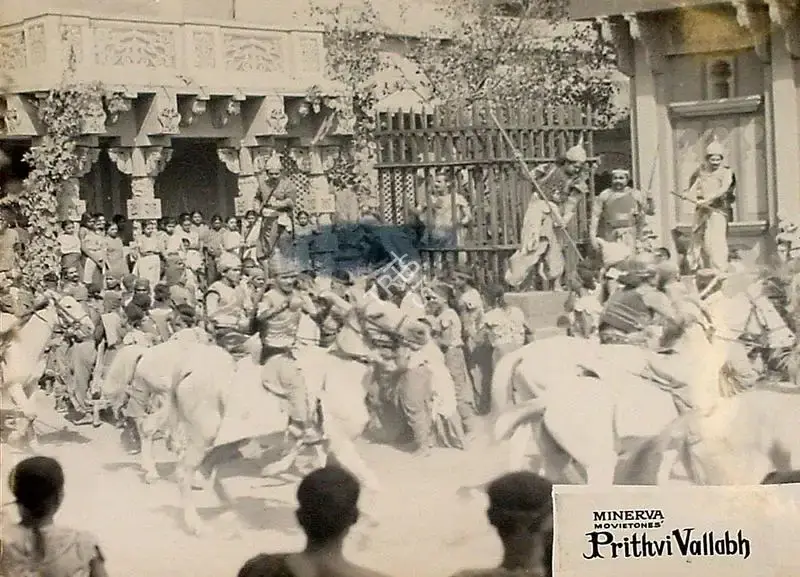 Sohrab Modi (Director), Prithvi Vallabh, 1943, Lobby Card