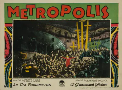 Karl Freund (Cinematographer), Metropolis, 1927, Lobby Card