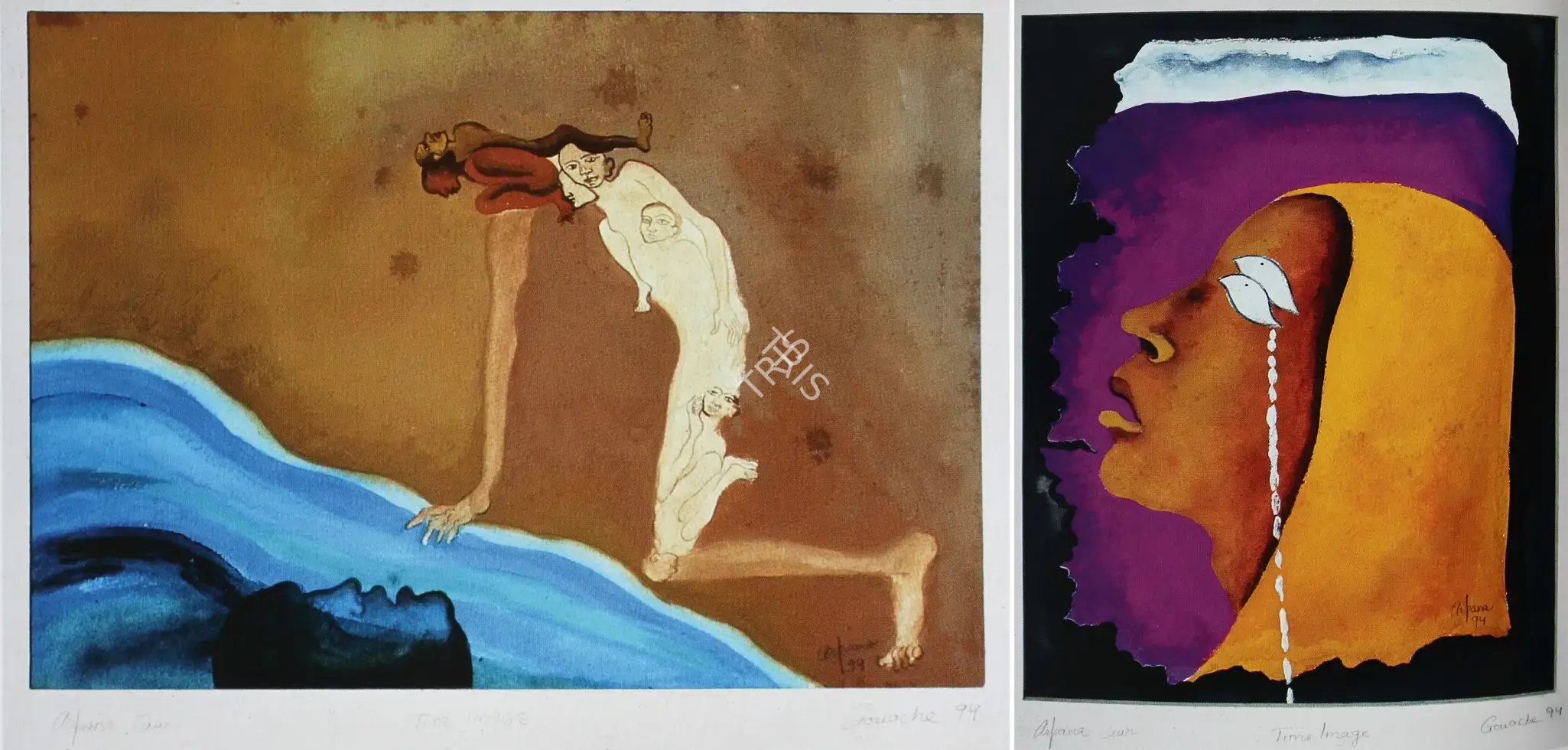 Arpana Caur (Artist), Time Image, 1994, Painting