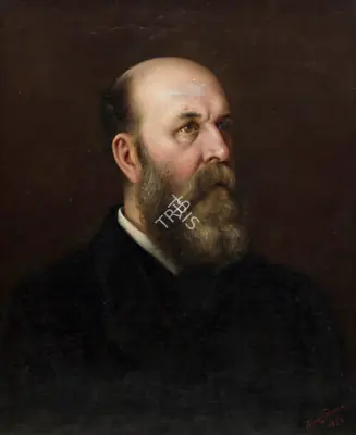 Raja Ravi Varma (Artist), Sir Charles Pritchard, 1892, Painting