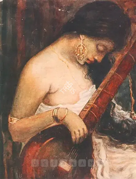 Bengal School (Artist), The Sitar Player, 1930, Painting