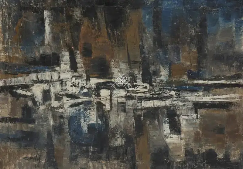 Sohan Qadri (Artist), Untitled, 1964, Painting