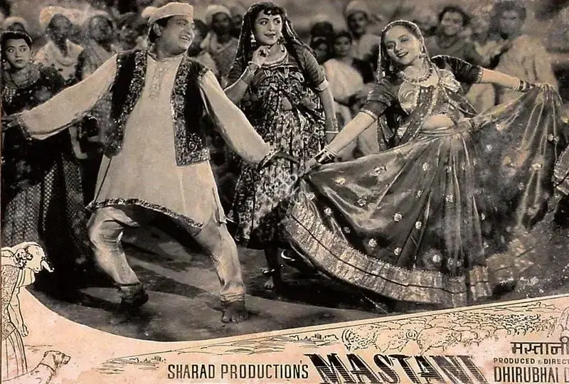 Dhirubhai Desai (Director), Mastani, 1955, Lobby Card