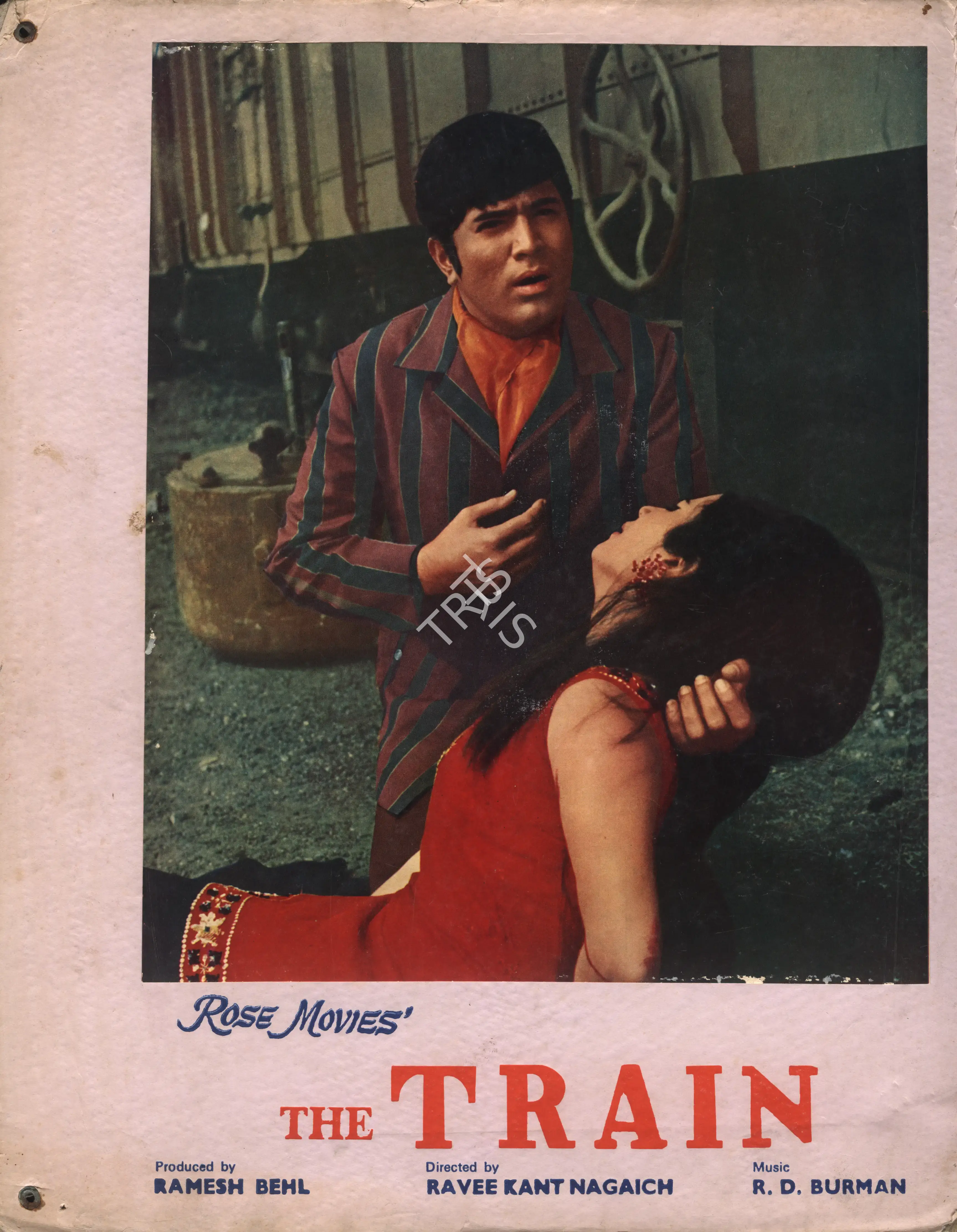 Ramesh Behl (Producer), Train, The, 1970, Photographic Still Mounted on Lobby Card
