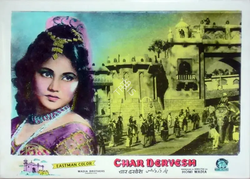Aga Hasham (Cinematographer), Char Dervesh, 1964, Lobby Card