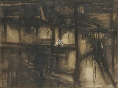 Ramkumar (Artist), Autumn Landscape, 1950, Painting
