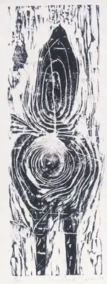 Zarina Hashmi (Artist), L'homme Scul, 1967, Graphic Art