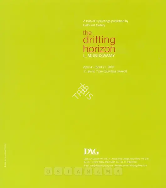 L. Munuswamy (Artist), L. Munuswamy, 2007, Solo Exhibition Catalogue