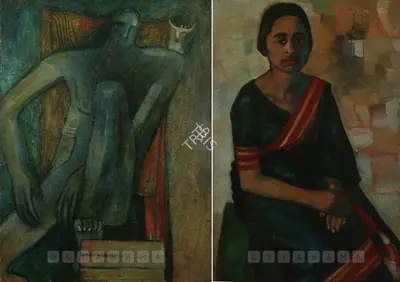 Rameshwar Broota (Artist), Untitled (Double Sided Work), 1977, Painting