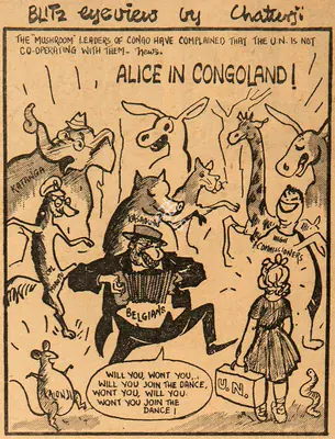 Basu Chatterjee (Cartoonist), Alice in Congoland !, 1960, Cartoons