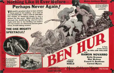 Fred Niblo (Director), Ben Hur, 1925, Handbill
