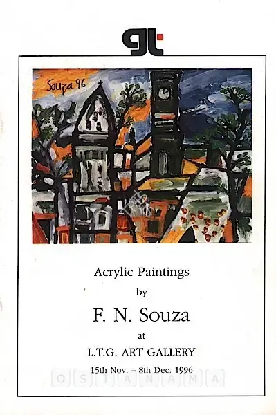 F.N. Souza (Artist), Acrylic Paintings by F. N. Souza, 1996, Solo Exhibition Catalogue