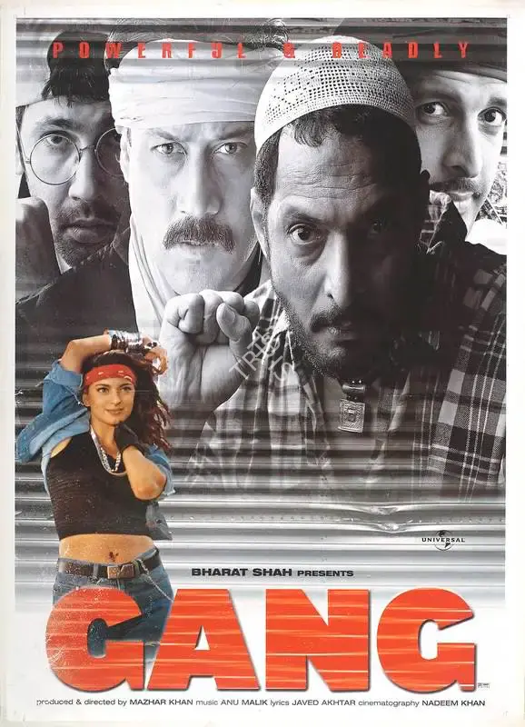 Mazhar Khan (Producer), Gang, 2000, Full Sheet Poster
