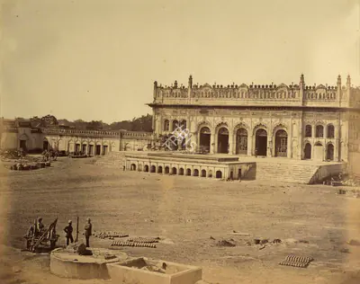 Felice Beato (Photographer), The great Imaumbara used as a Magazine, Lucknow, 1858, Antiquarian Photograph