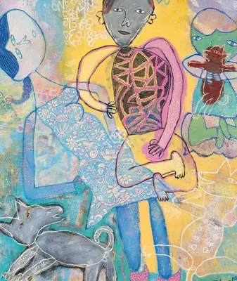 Shahid Parvez (Artist), Family Drama, Painting